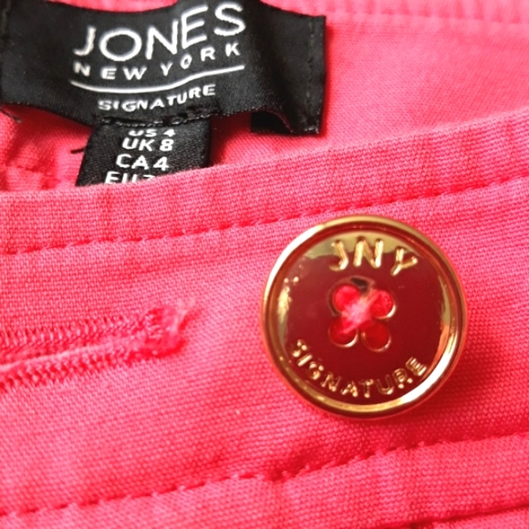 JONES NEW YORK SIGNATURE STRETCH  SHORTS Sz 4 - Picture 7 of 7